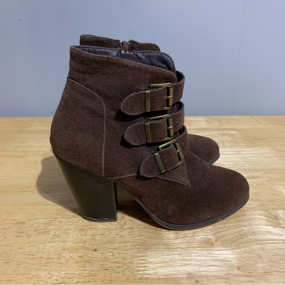 Xoxo Women's Kimberlie Heeled‎ Boot Brown Size 6M